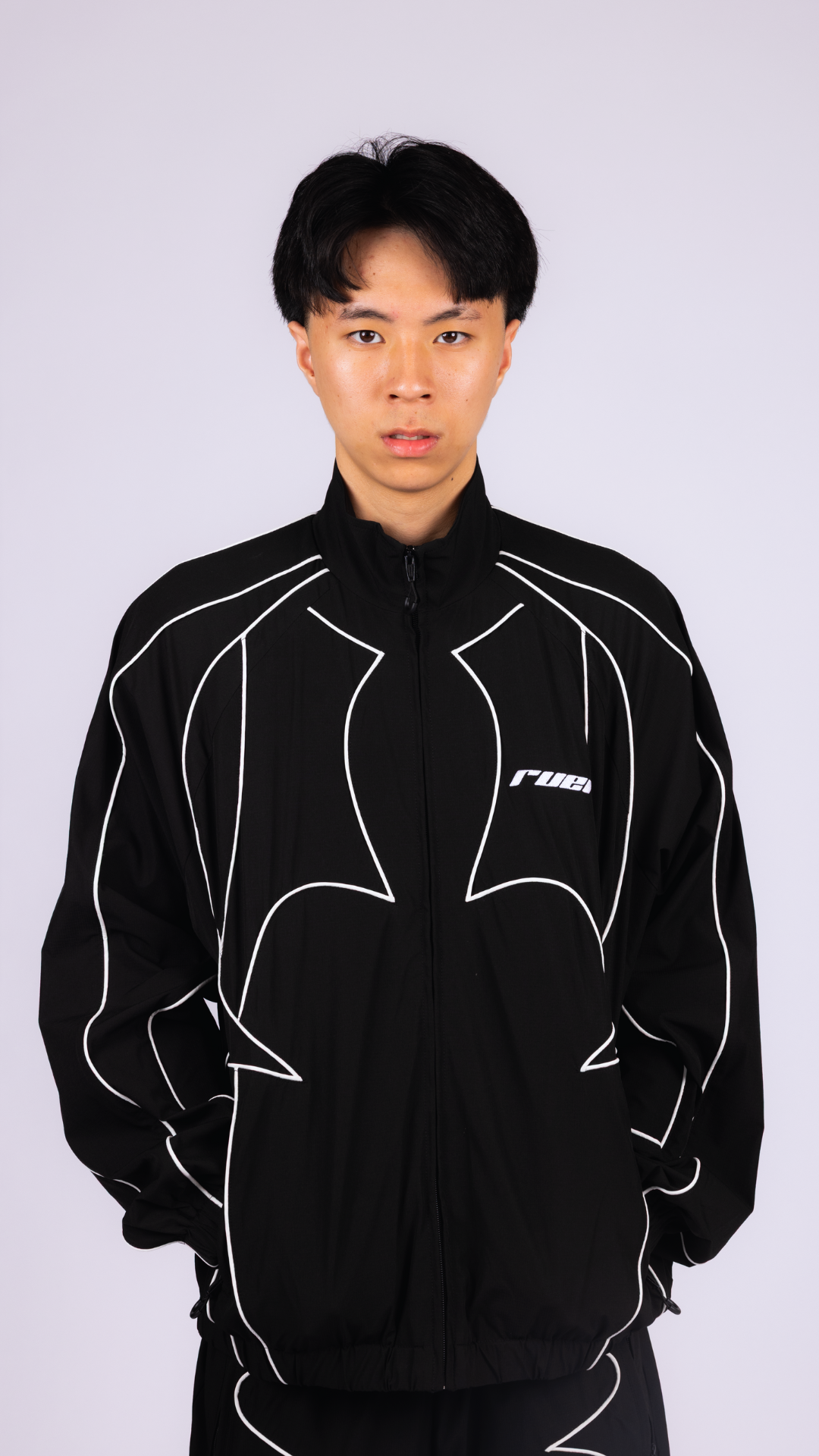 RUEI Black Track Jacket